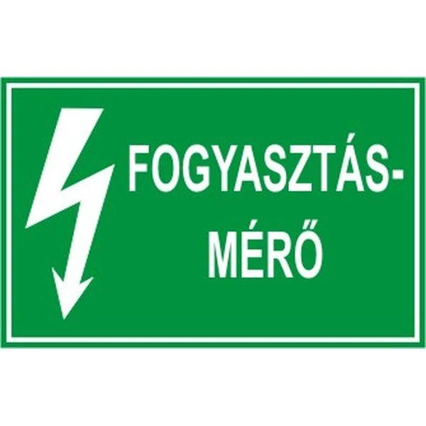 Fogyasztásmérő - műanyag, 90*60mm