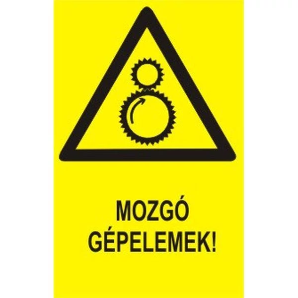Mozgó gépelemek! - műanyag, 160*240